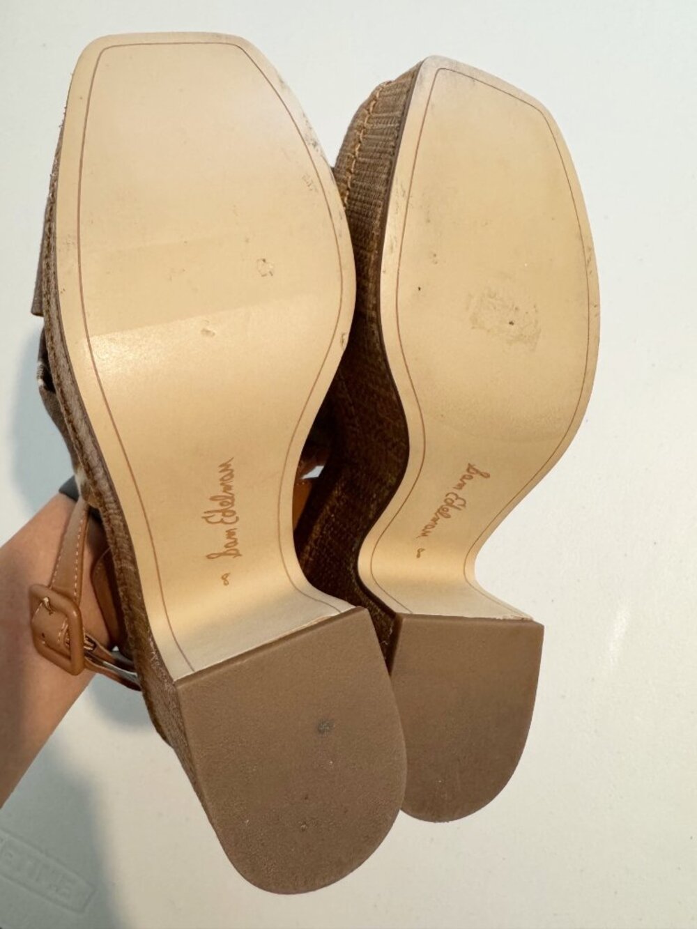 Sam Edelman Theresa Platform Heel Strappy Sandals Summer Vacation Resort Boho 8 - Picture 6 of 13